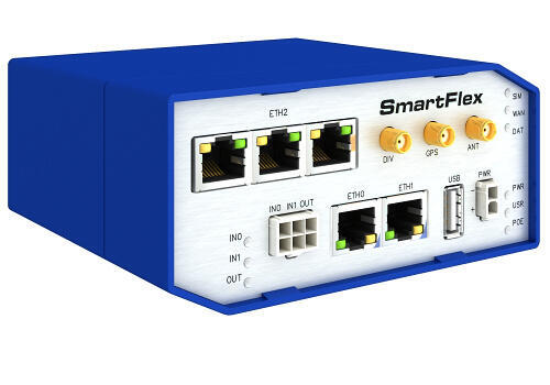 SmartFlex PoE industriell LTE router, EMEA, Metallisch,